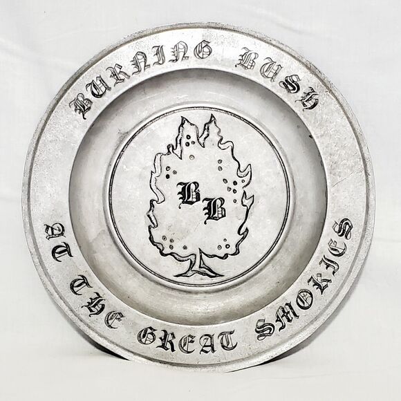 York Metalcrafters Pewter Plate Burning Bush At The Great Smokies - Picture 1 of 9